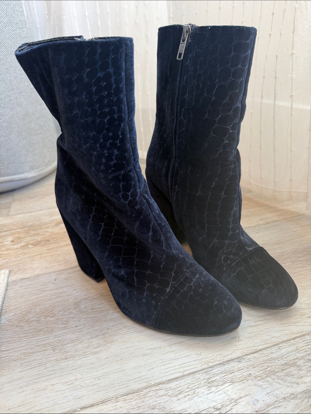 Ash Flora Mid-Calf Heel Boots